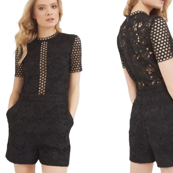 Ted Baker Daycee Guipure Lace Romper - Picture 1 of 11